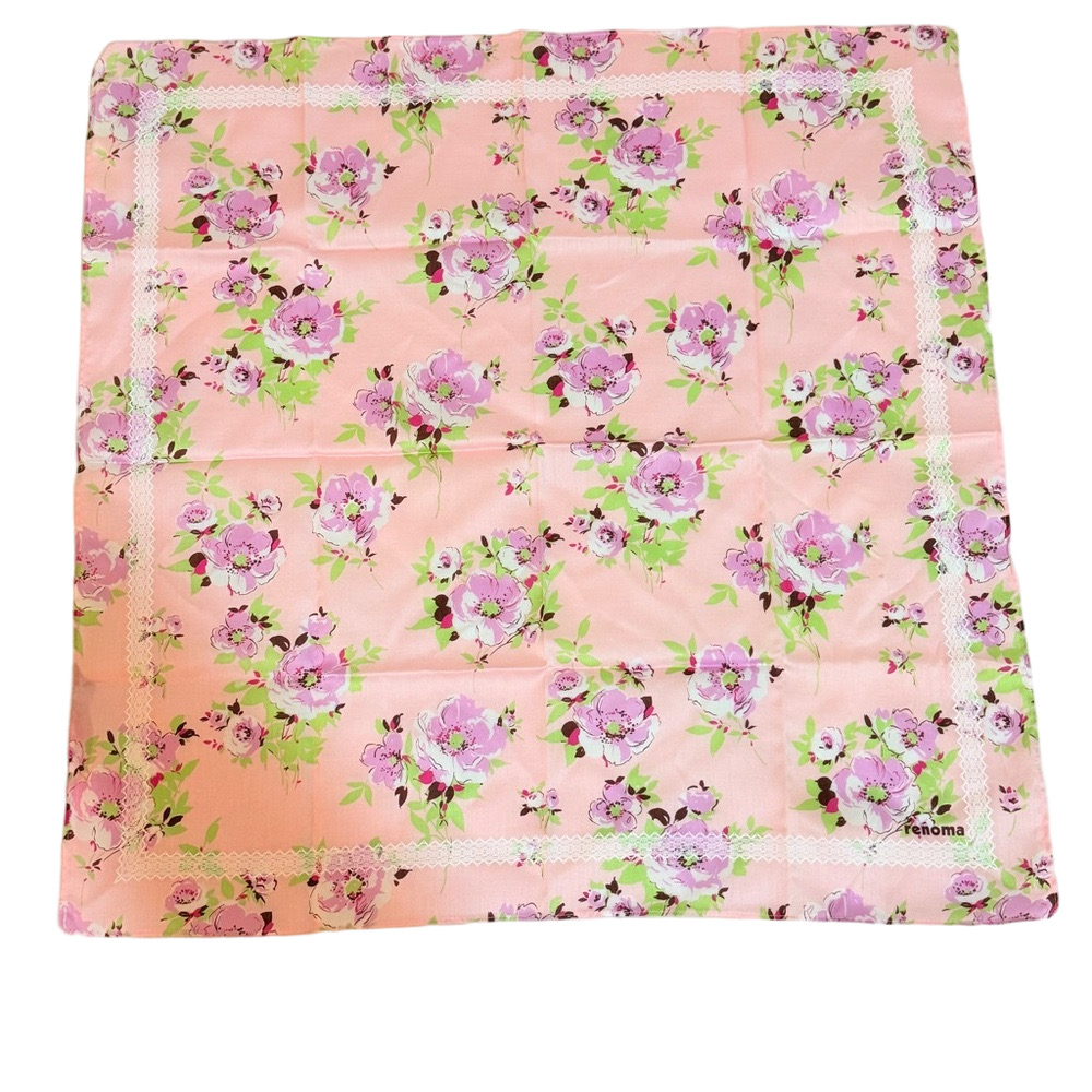 Pink Floral Scarf